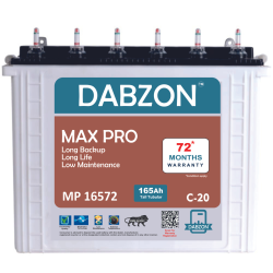 Dabzon Max Pro 165Ah Tall...